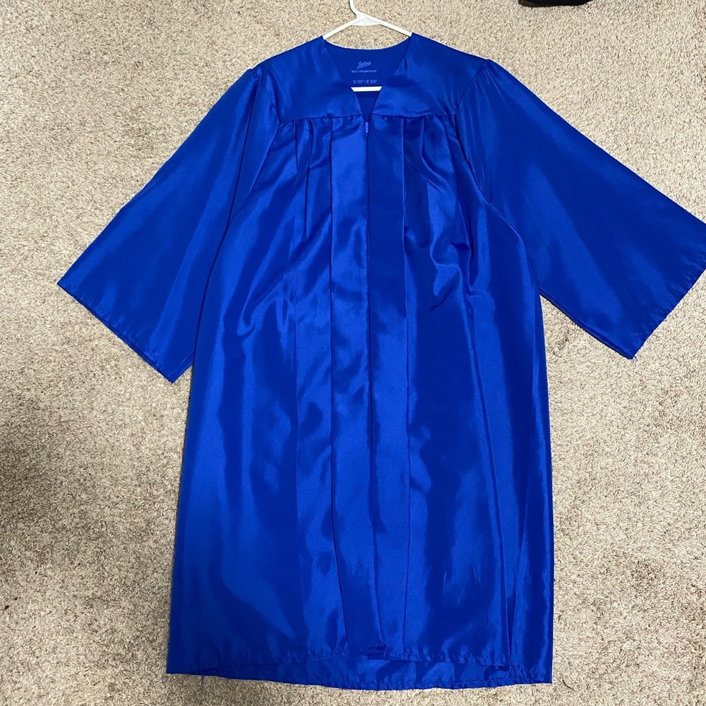 Royal Blue cap and gown